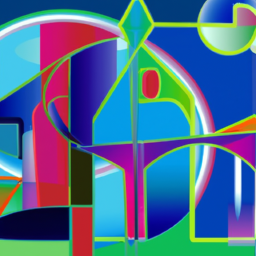 cubist playful abstract