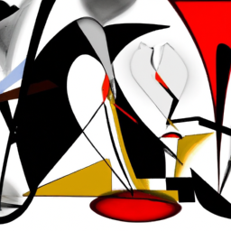 cubist whimsical abstract