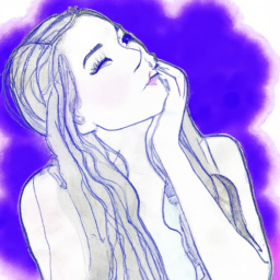 pop art dreamy portrait