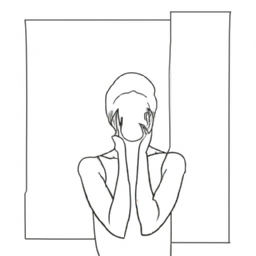minimalist surreal portrait