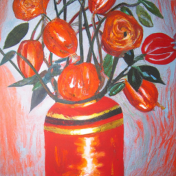expressionist serene still life